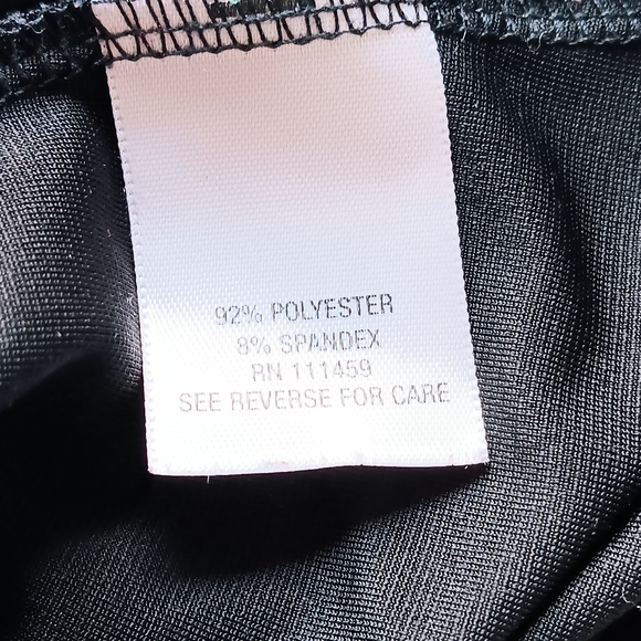 Vintage White House Black Market Tank Top Draped Cami Black Made in USA Medium - Picture 7 of 9